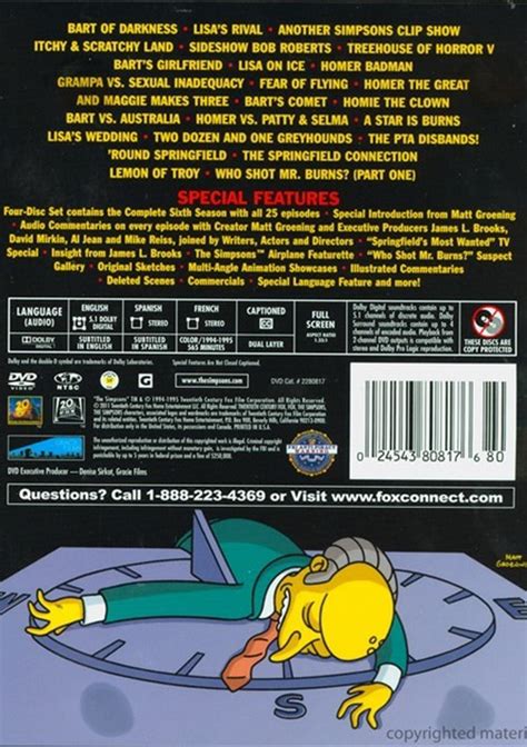 the simpsons season 06 pdvd|The Simpsons 6th Season (1994.